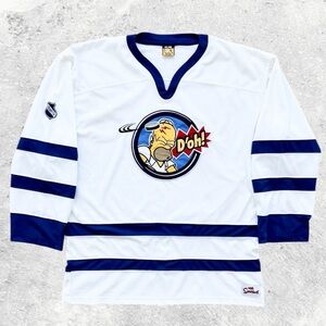 Homer D’oh The Simpsons The Home Game Hockey Jersey Men’s Size (XL) Y2K
